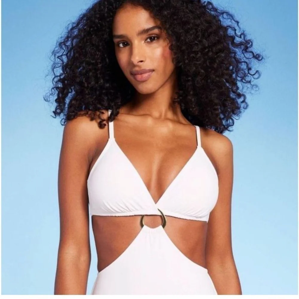 NWT Shade and Shore white monokini